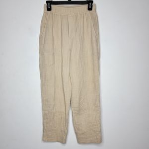 Madewell Women's Size XS Light Spun Pull-On Balloon Pants Light Cream